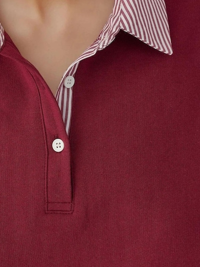 Hiccup Sweat-shirt en bourgogne / blanc, Vue avec produit