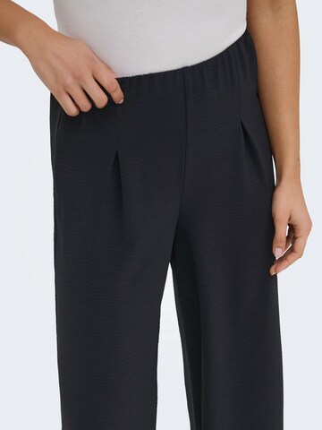 ONLY Wide leg Pleat-front trousers 'ONLJOSLIN METTE' in Black