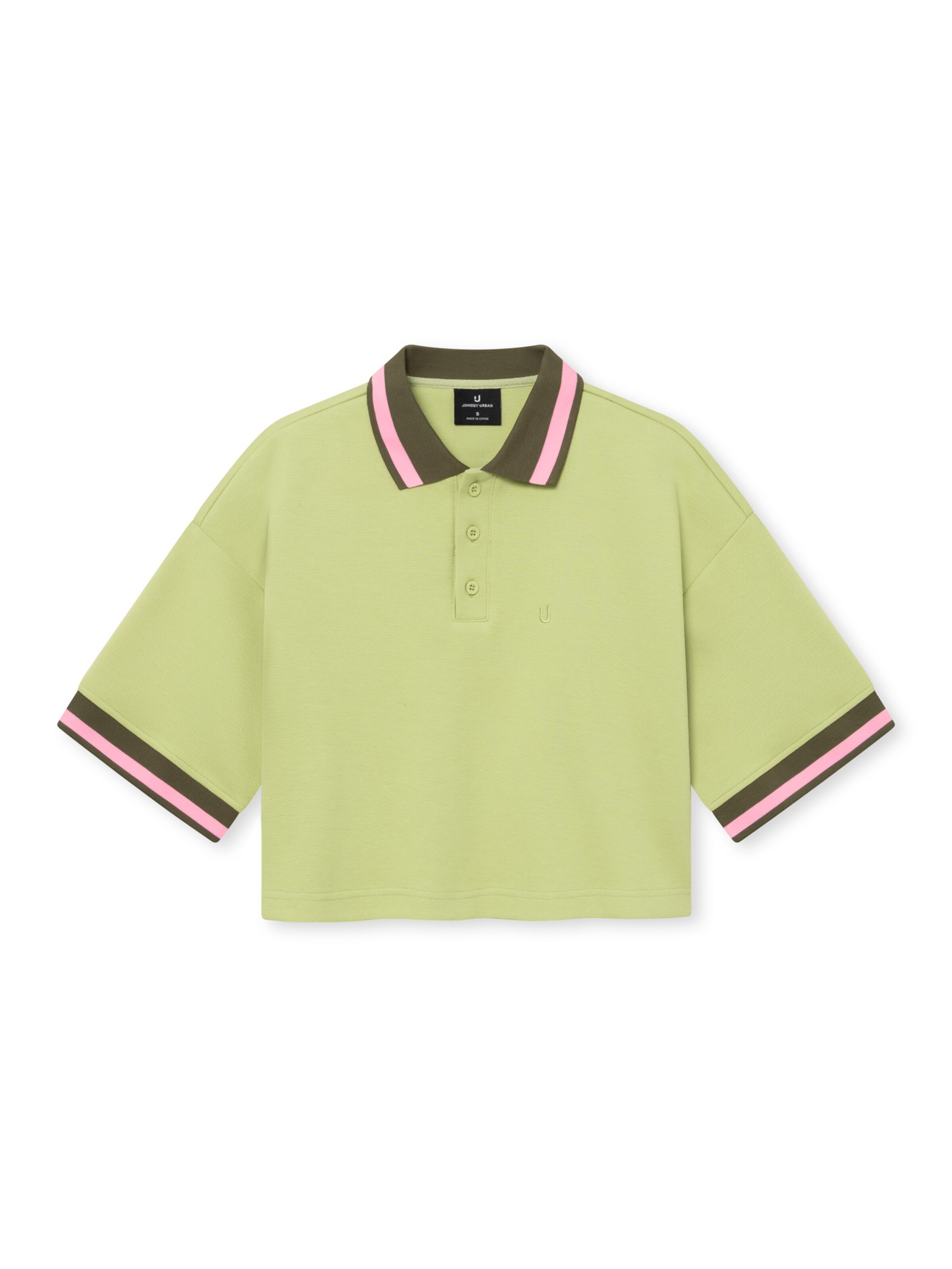 Maglietta 'Abbie' Johnny Urban di colore oliva / verde chiaro / rosa, Visualizzazione prodotti