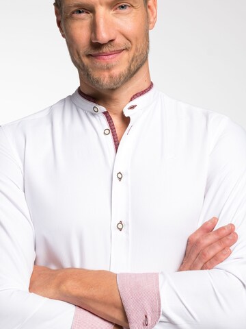 SPIETH & WENSKY Slim fit Klederdracht overhemd 'Eisenach' in Wit