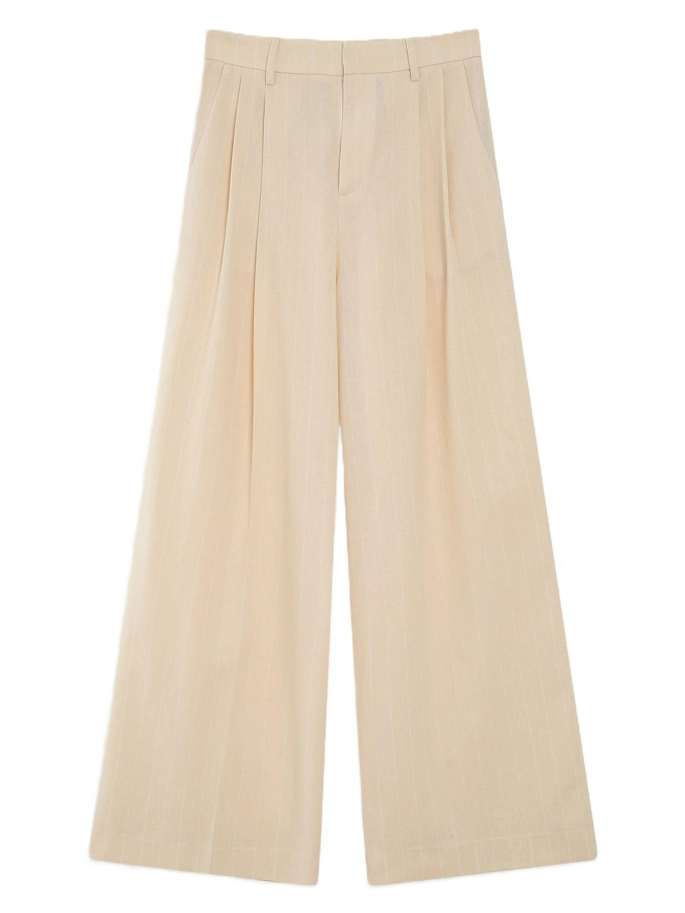 Grace & Mila Wide leg Pants 'VERY' in Beige: front