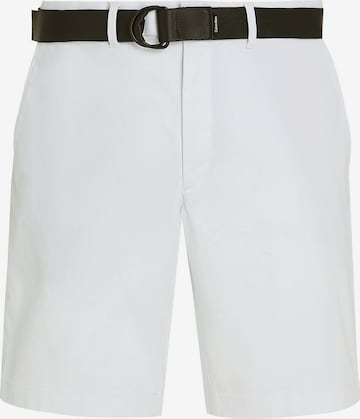 Calvin Klein Regular Broek in Wit: voorkant