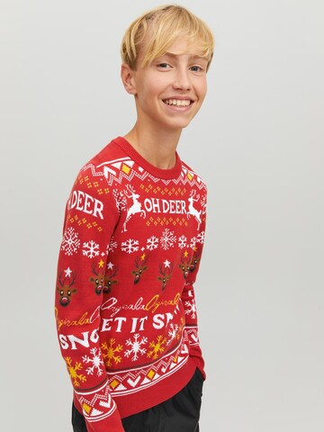 Jack & Jones Junior Sveter 'Hoho' - Červená