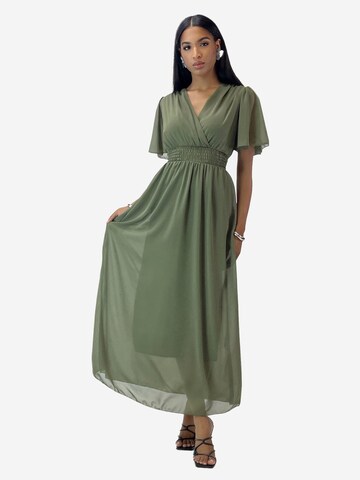 Elara Kleid in Grün: Vorderseite