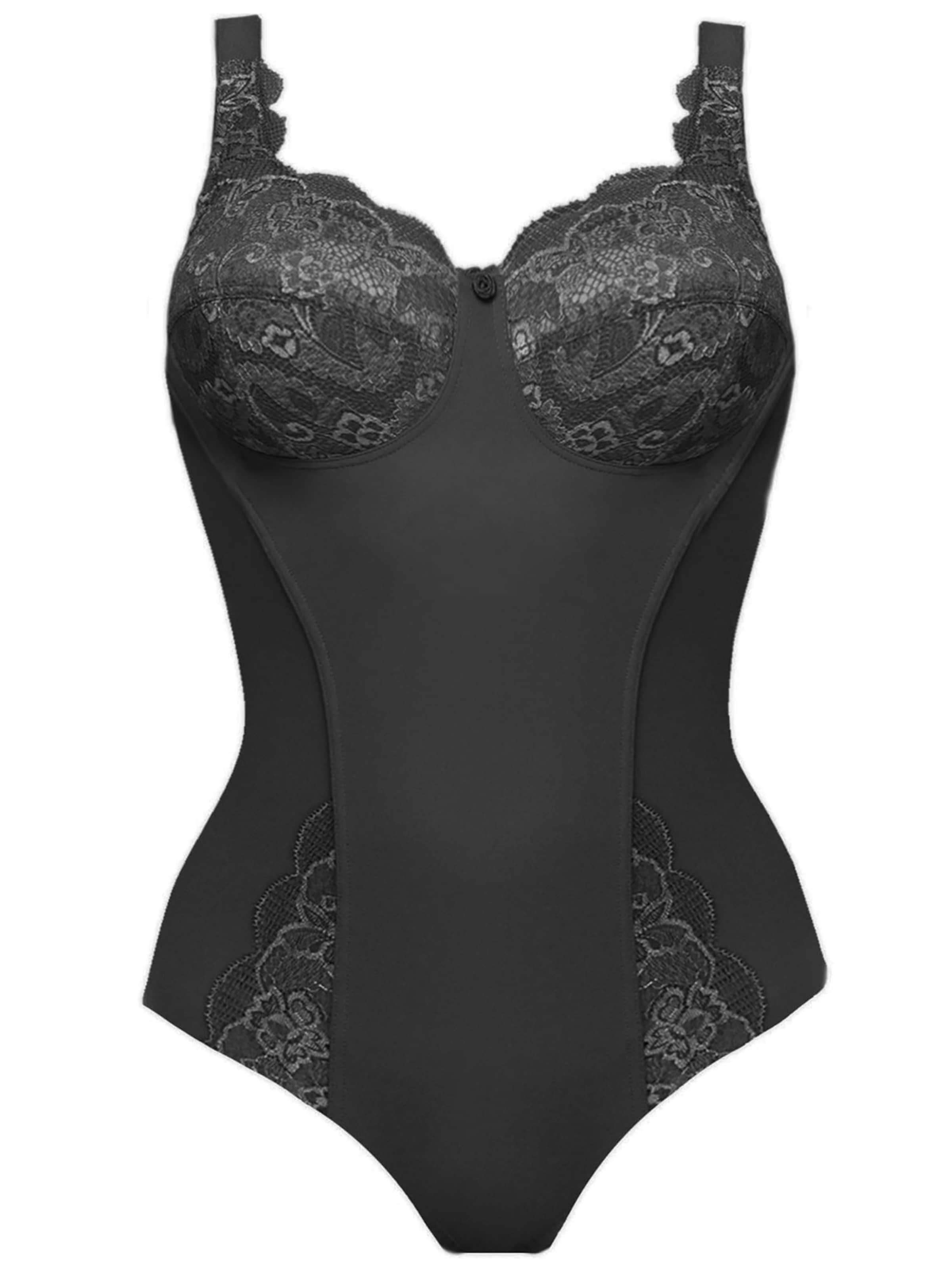 SUSA Corsage 'Latina' in Schwarz: Vorderseite