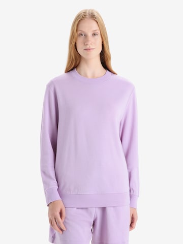 ICEBREAKER Athletic Sweatshirt 'Crush' in Purple: front