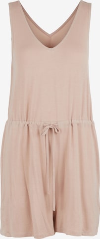 Pieces Maternity Jumpsuit 'Neora' in Beige: voorkant