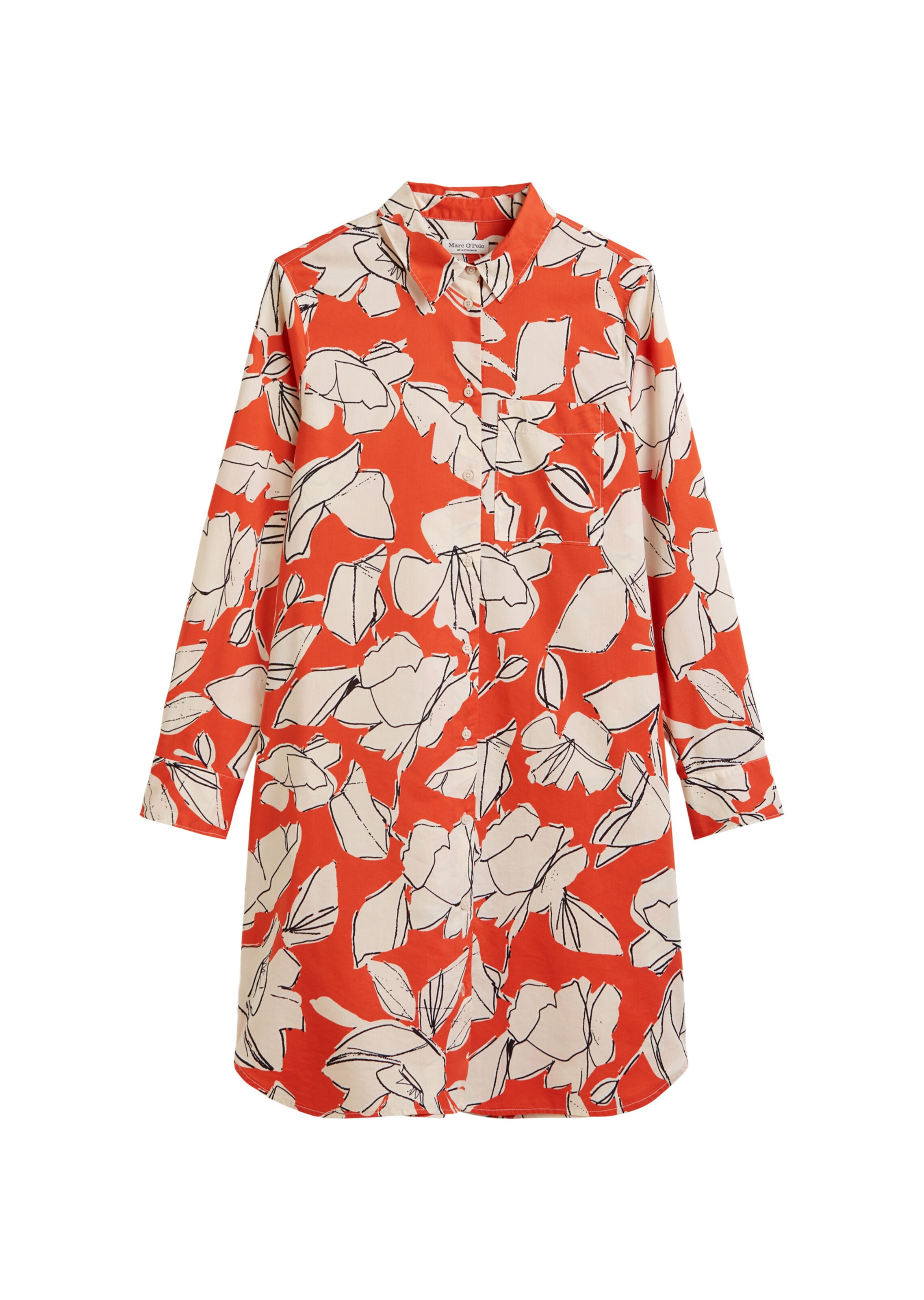 Marc O'Polo Blousejurk in Oranje: voorkant