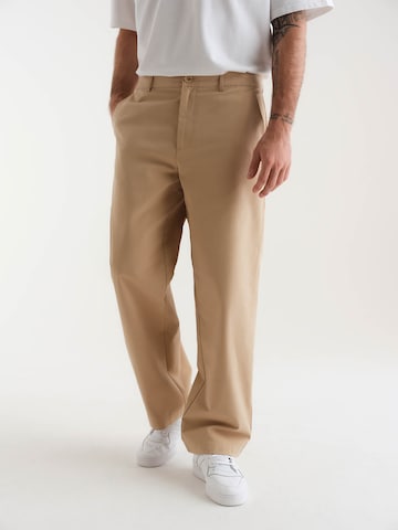 ABOUT YOU x Kevin Trapp Loose fit Pants 'Jesper' in Beige: front