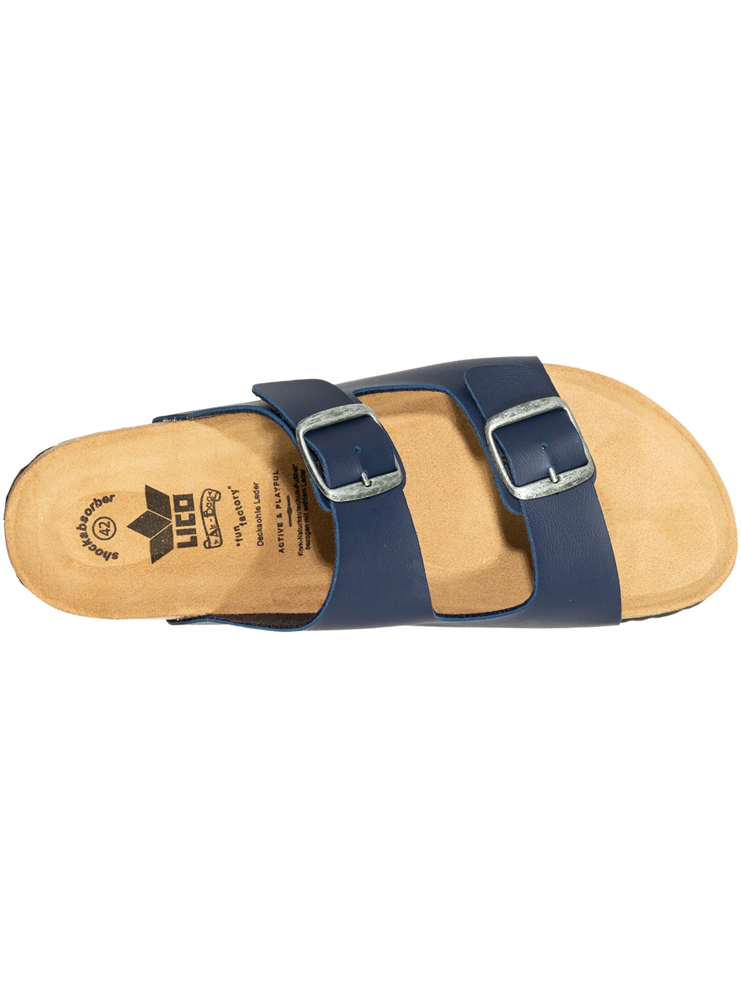SALIHA Mule 'Sandalen Bioline-Pantolette' in Blue