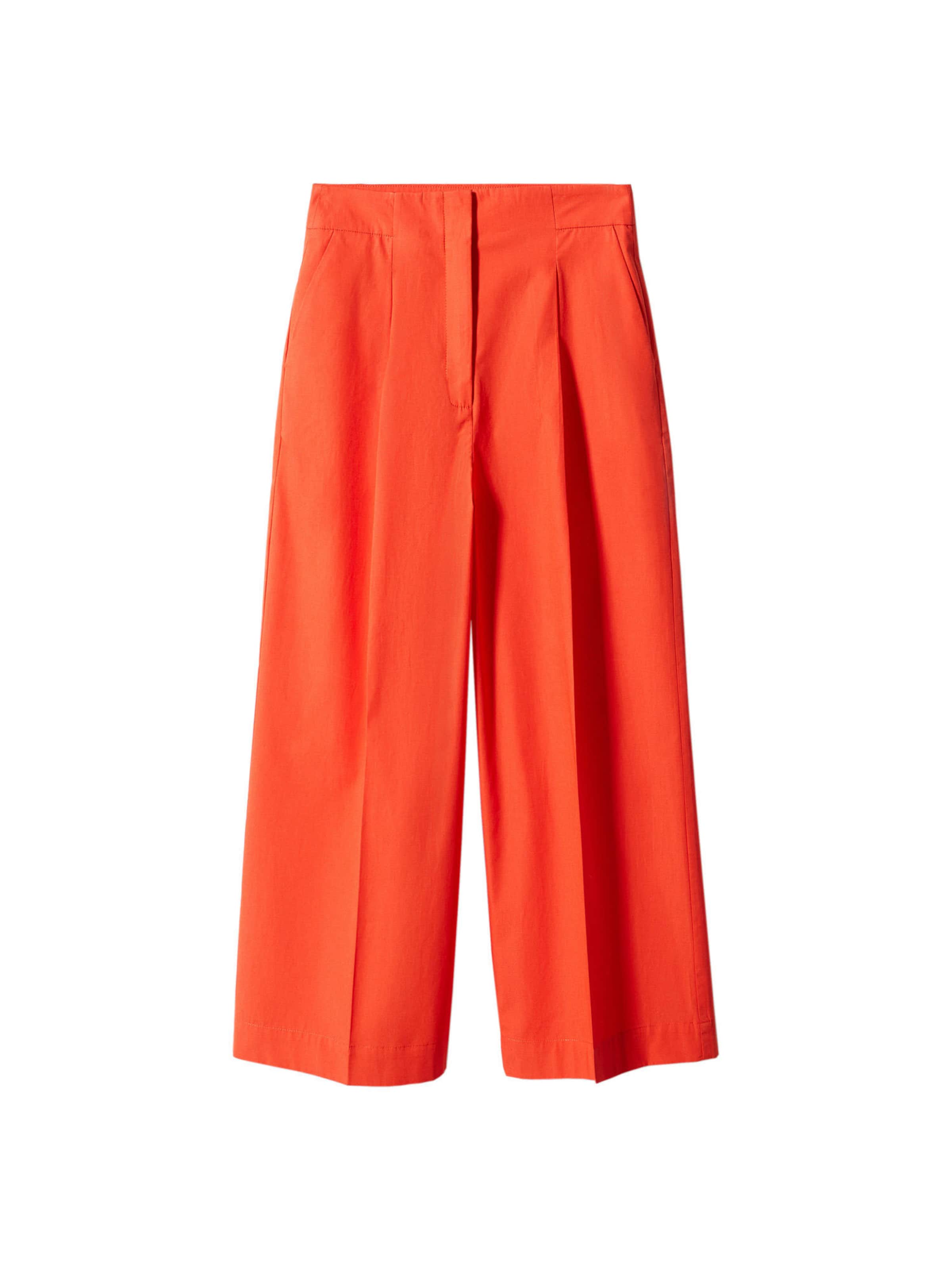 MANGO Wide Leg Hose 'Pope' in Orange: Vorderseite
