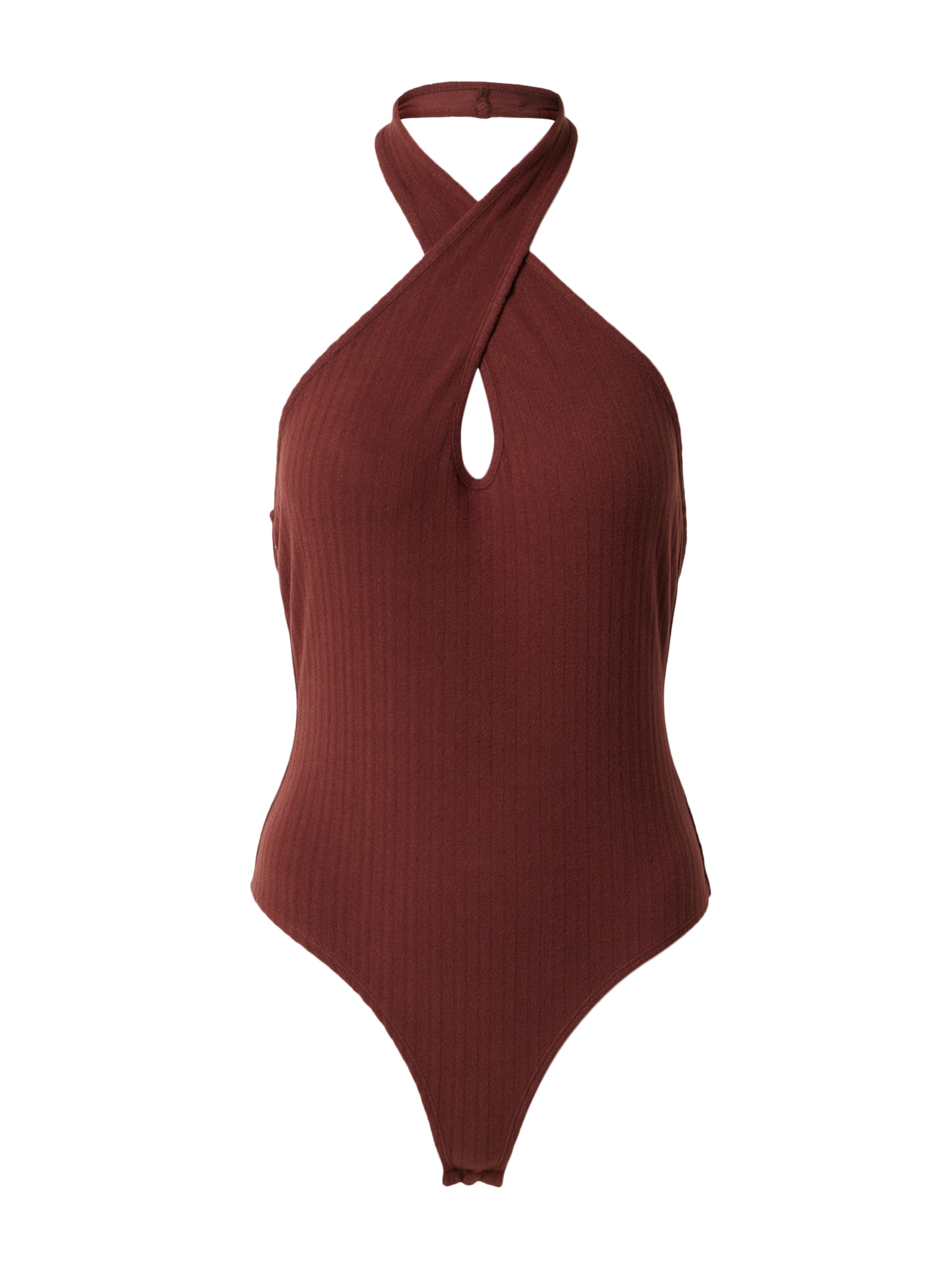 ABOUT YOU x Sofia Tsakiridou Блуза боди 'Hedi' в кафяво: отпред