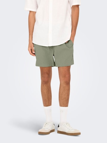 Only & Sons Badeshorts 'ONSTed' i grøn: forside