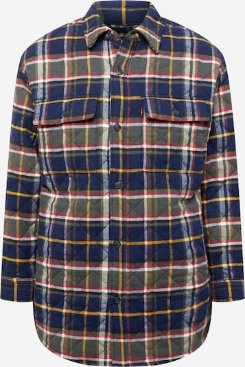LEVI'S ® Übergangsjacke 'Bernal Heights Overshirt' in navy / gelb / khaki / rot / weiß, Produktansicht
