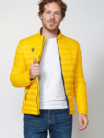 Veste mi-saison KOROSHI en jaune : devant