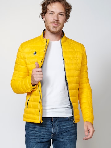KOROSHI Přechodná bunda – žlutá: přední strana