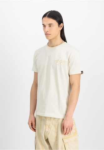 ALPHA INDUSTRIES Футболка в Белый: спереди