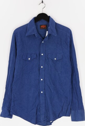 Stir-Ups Button Up Shirt in L in Blue: front