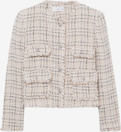MANGO Übergangsjacke 'Wintour' in beige / schwarz / weiß, Produktansicht