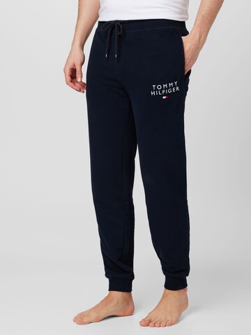 Tommy Hilfiger Underwear Tapered Pyjamahose in Blau: predná strana