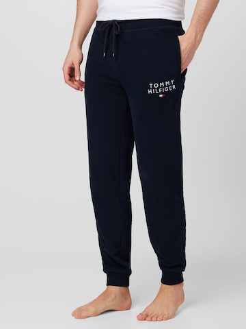 Tommy Hilfiger UnderwearTapered Pidžama hlače - plava boja: prednji dio