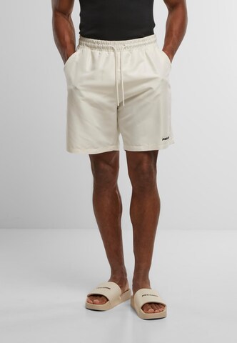 Shorts de bain Pegador en blanc : devant