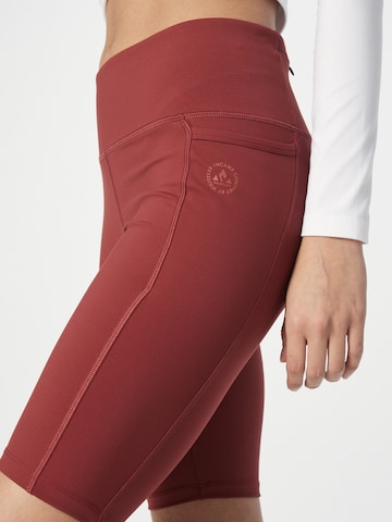 Whistler Skinny Workout Pants 'Dashy' in Brown