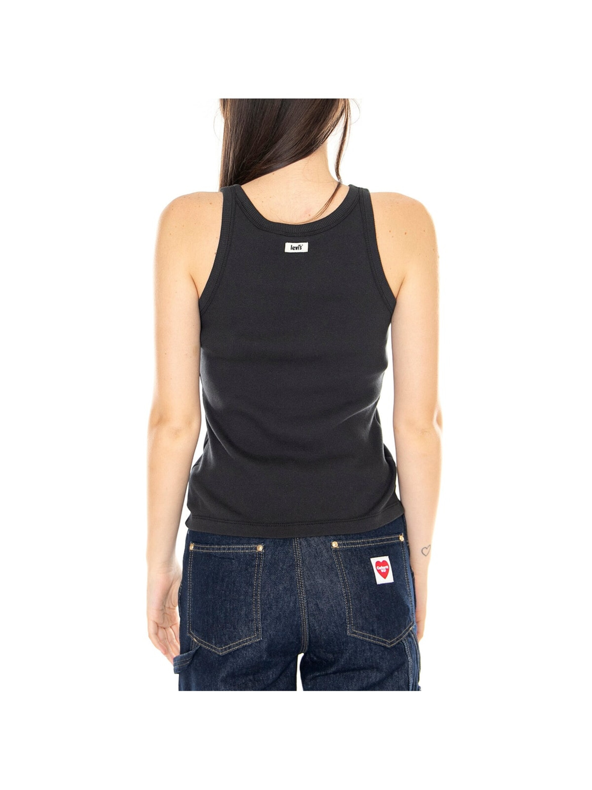 LEVI'S ® Top 'W' Racer Tank Caviar Black' w kolorze czarny