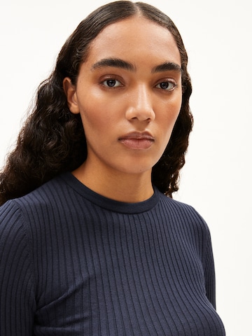 ARMEDANGELS Strickpullover ' ALAANIA RN ' in Blau