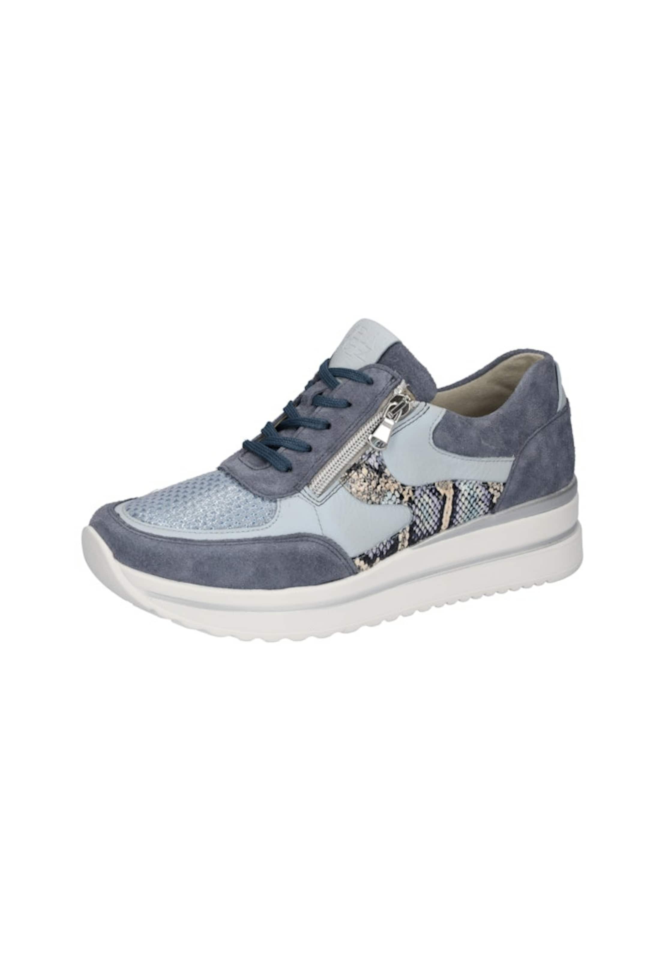 WALDLÄUFER Platform trainers in Blue: front