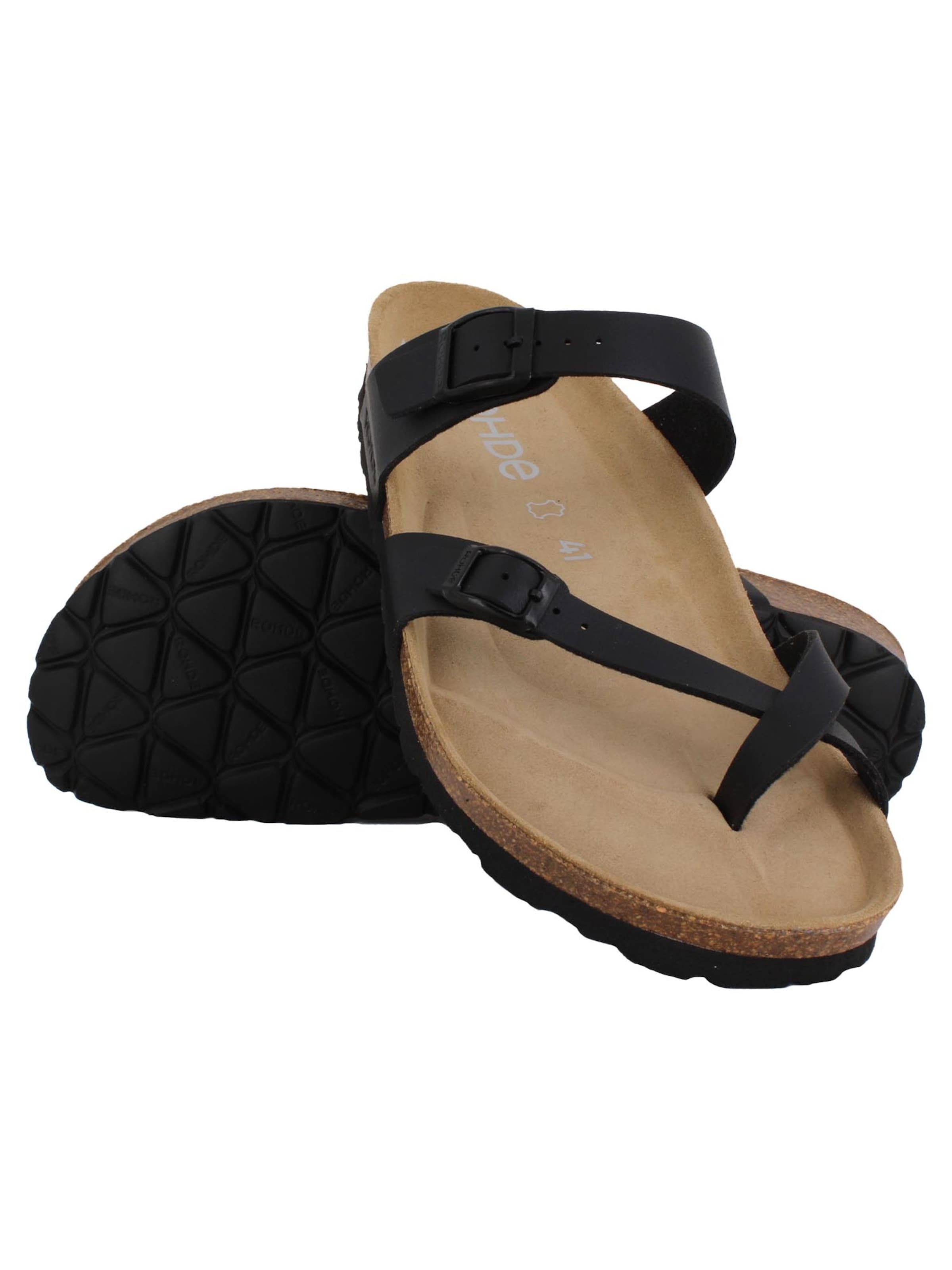 ROHDE Muiltjes 'Alba' in Zwart