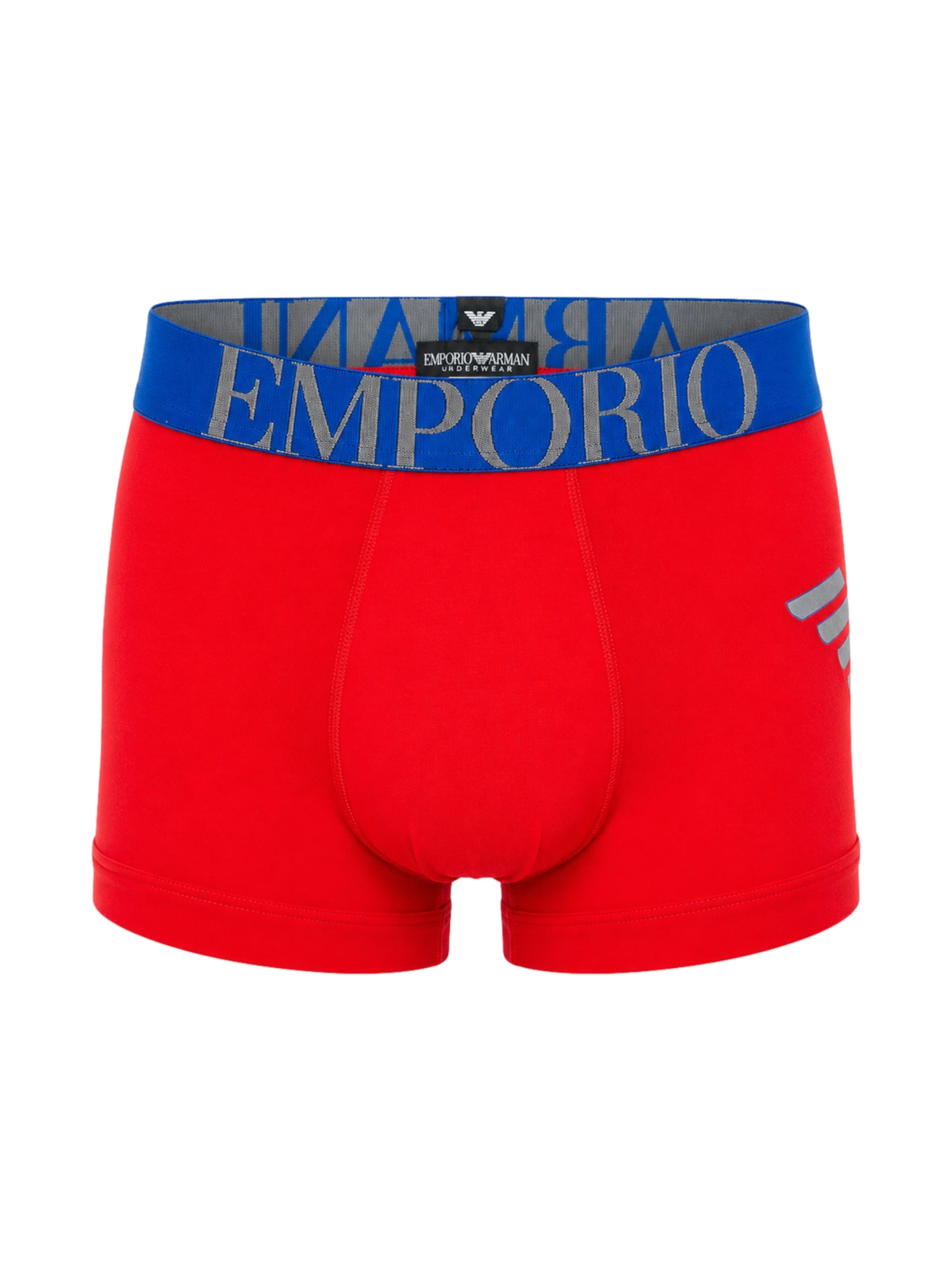 Emporio Armani Boxers en XL en bleu / gris / rouge vif, Vue avec produit