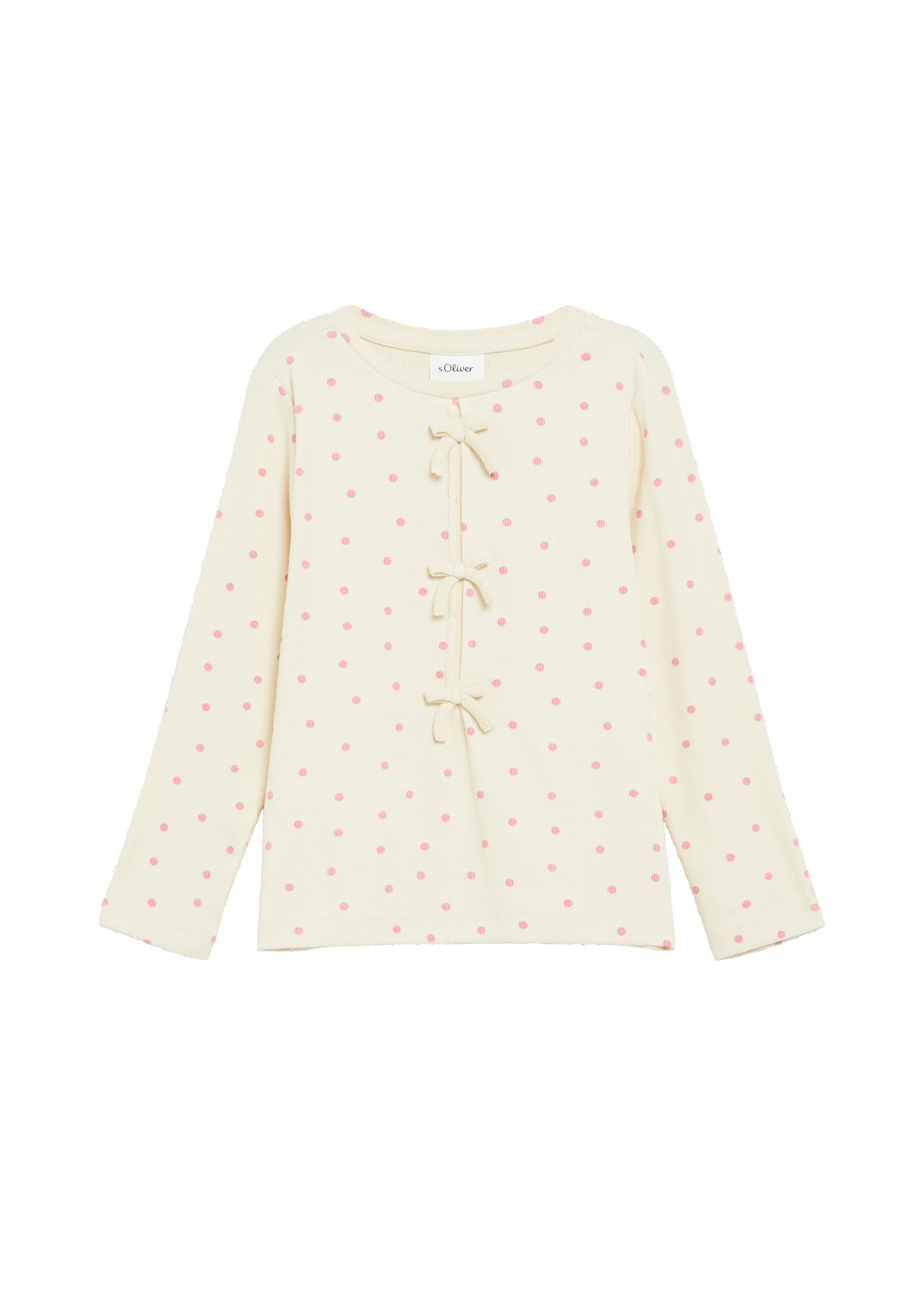 s.Oliver Shirt in Beige: voorkant