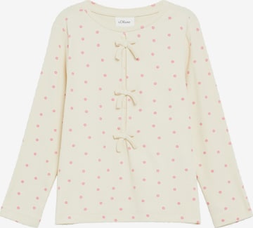 s.Oliver Shirt in Beige: voorkant