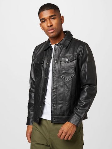 G-Star RAW - Chaqueta de entretiempo en negro: frente