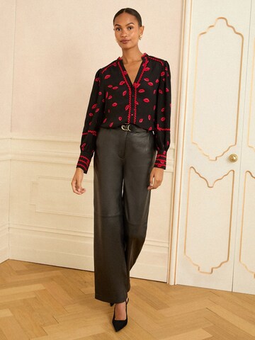 love & roses Bluse in Schwarz