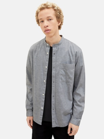 TOM TAILOR DENIM Regular fit Button Up Shirt in Grey