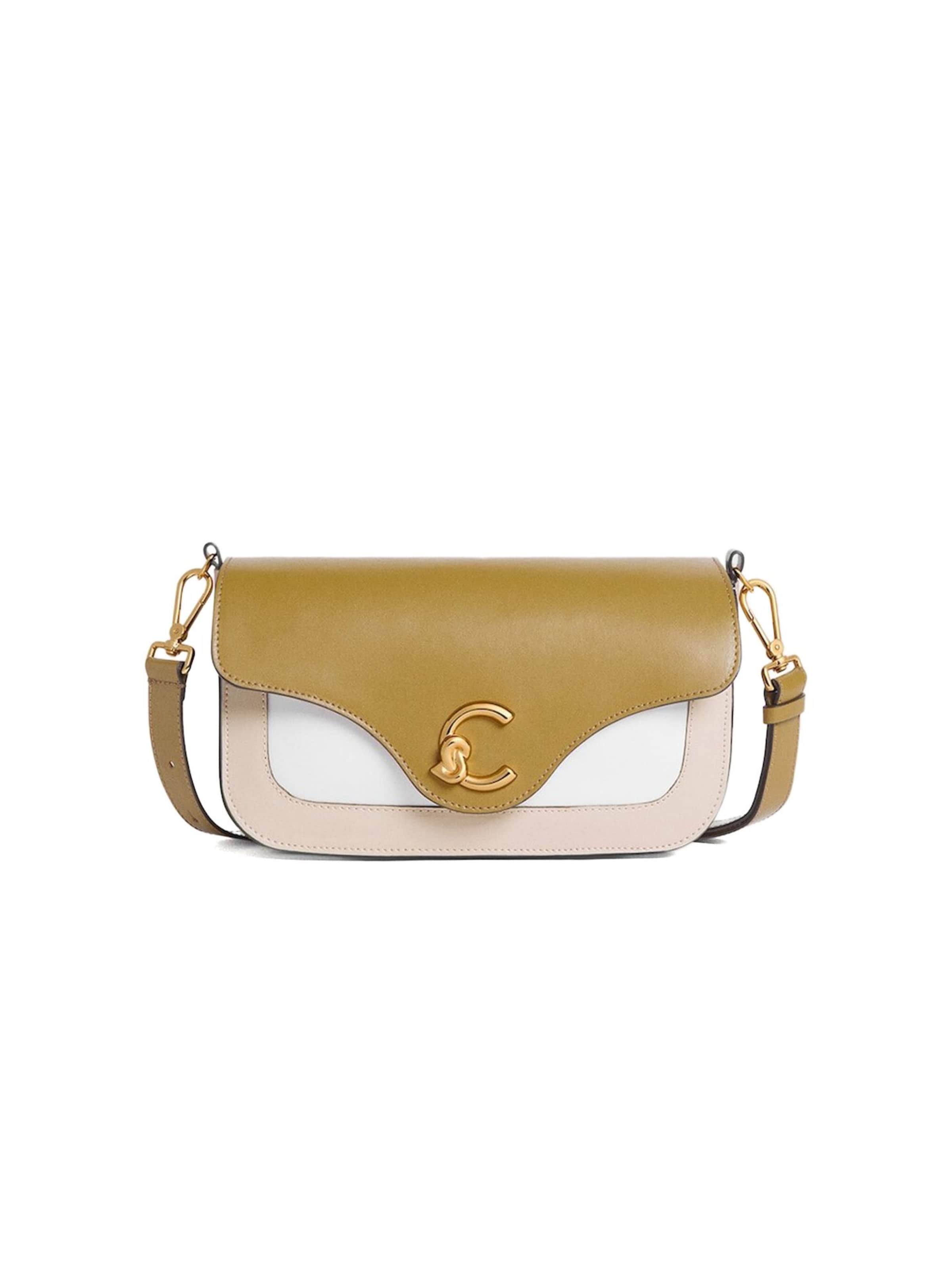 Sacs à main 'Coccinelle C-Me Calf Tric Handbag Calf Smooth Leather' Coccinelle en blanc : devant