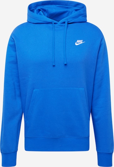 Nike Sportswear Sweat-shirt 'CLUB FLEECEE' en bleu cyan / blanc, Vue avec produit