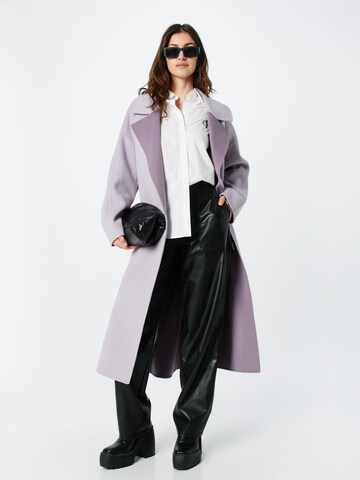 Manteau mi-saison Calvin Klein en violet