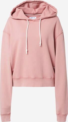 REPLAY Sweatshirt in Pink: front