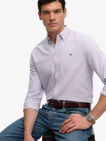 Fit confort Chemise 'Preppy Oxford' Superdry & Co en violet