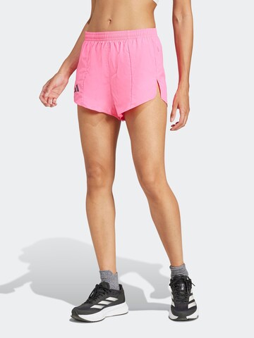 ADIDAS PERFORMANCE regular Παντελόνι φόρμας 'Adizero Essentials' σε ροζ: μπροστά
