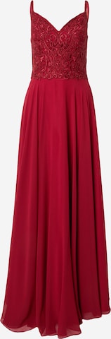 Robe de soirée mascara en rouge : devant
