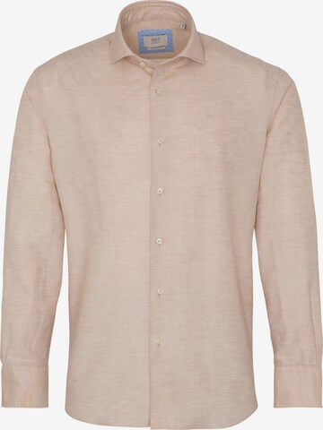 ETERNA Regular fit Button Up Shirt in Beige: front