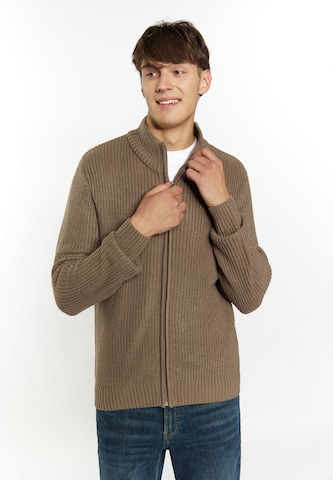 MO Knit Cardigan 'Mimo' in Brown: front