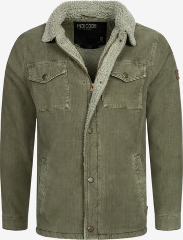 INDICODE JEANS Between-Season Jacket 'Tonni' in Green: front