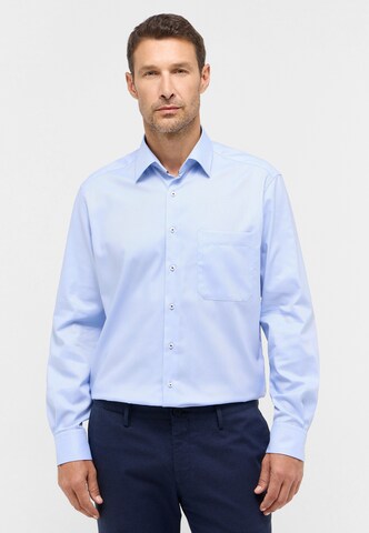 ETERNA Comfort fit Overhemd in Blauw: voorkant