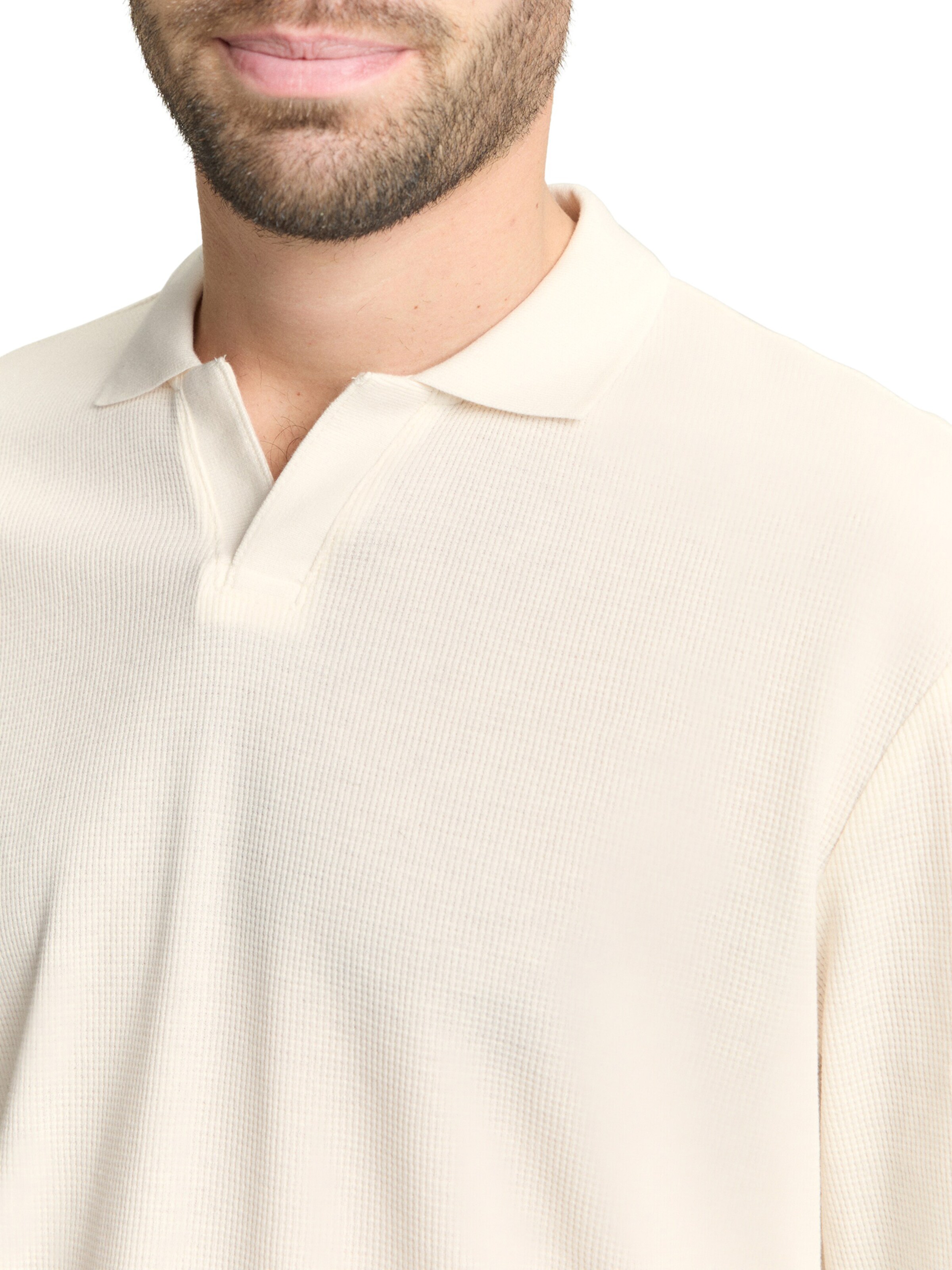 TOM TAILOR Poloshirt in Weiß