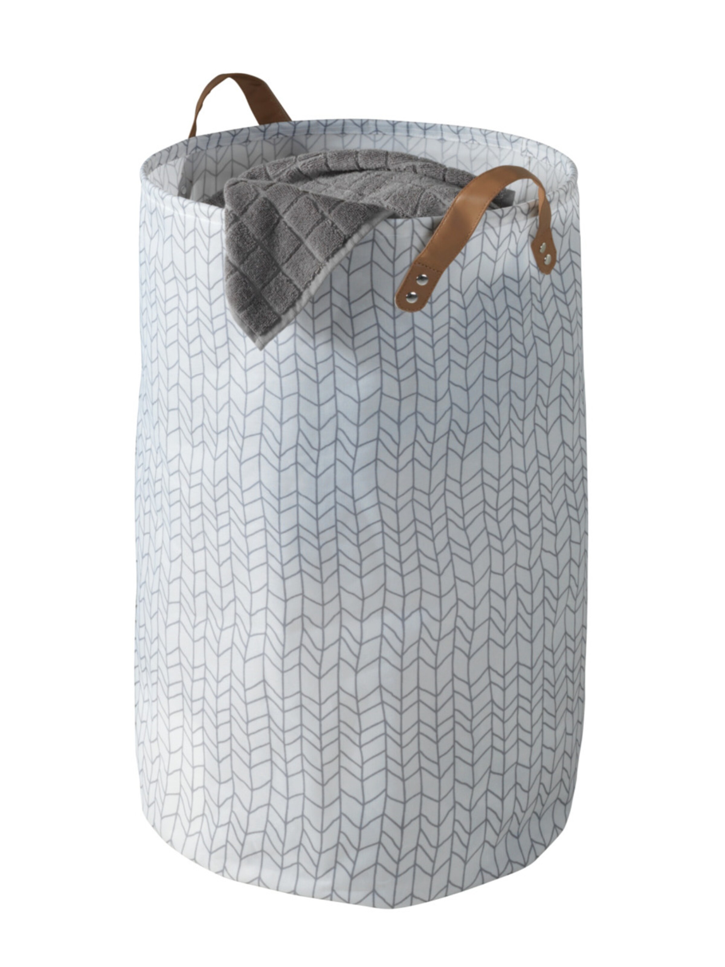 Wenko Wäschebehälter 'Geo' in Weiß